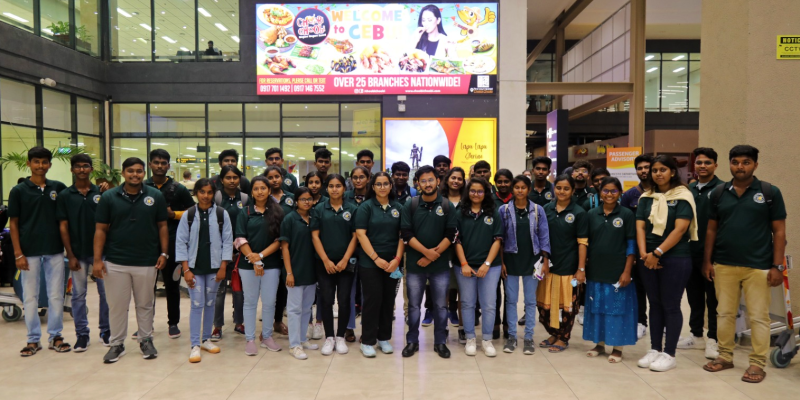 Indian Gullas Medical Students in Cebu, Philippines Airport